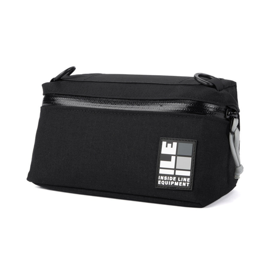 Pilot Bar Bag - Weatherproof Bicycle Handlebar Bag - XPac - Waxed Canvas - Cordura - Adjustable Harness System - 2.6L Cycling Bag - Handmade in USA