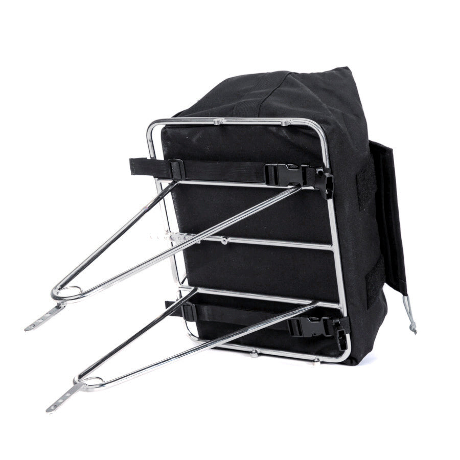 Porteur Rackbag - Waterproof Bike Bag - X-Pac Sailcloth & Cordura - Front Rack Bicycle Bag - 42L Capacity - Handmade in USA