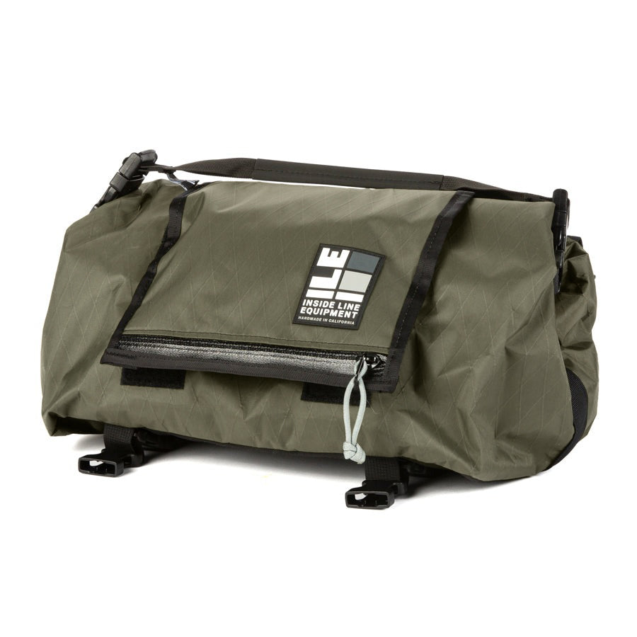 Porteur Rackbag - Waterproof Bike Bag - X-Pac Sailcloth & Cordura - Front Rack Bicycle Bag - 42L Capacity - Handmade in USA