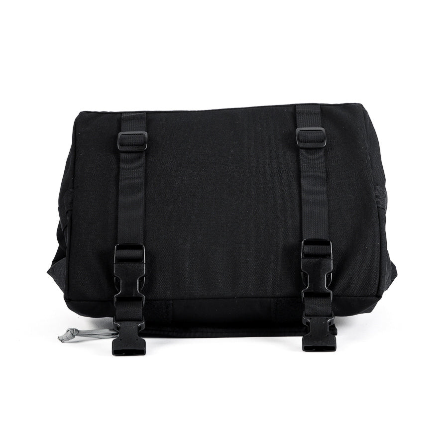 Porteur Rackbag - Waterproof Bike Bag - XPac, Waxed Canvas & Cordura - Front Rack Bicycle Bag - 16L expands to 30L Capacity - Handmade in USA