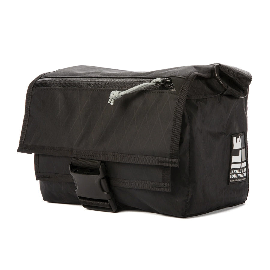 Black VX21 - handmade camera bag - weatherproof - mirrorless - DSLR - street photography - adjustable velcro dividers - XPAC - made in USA