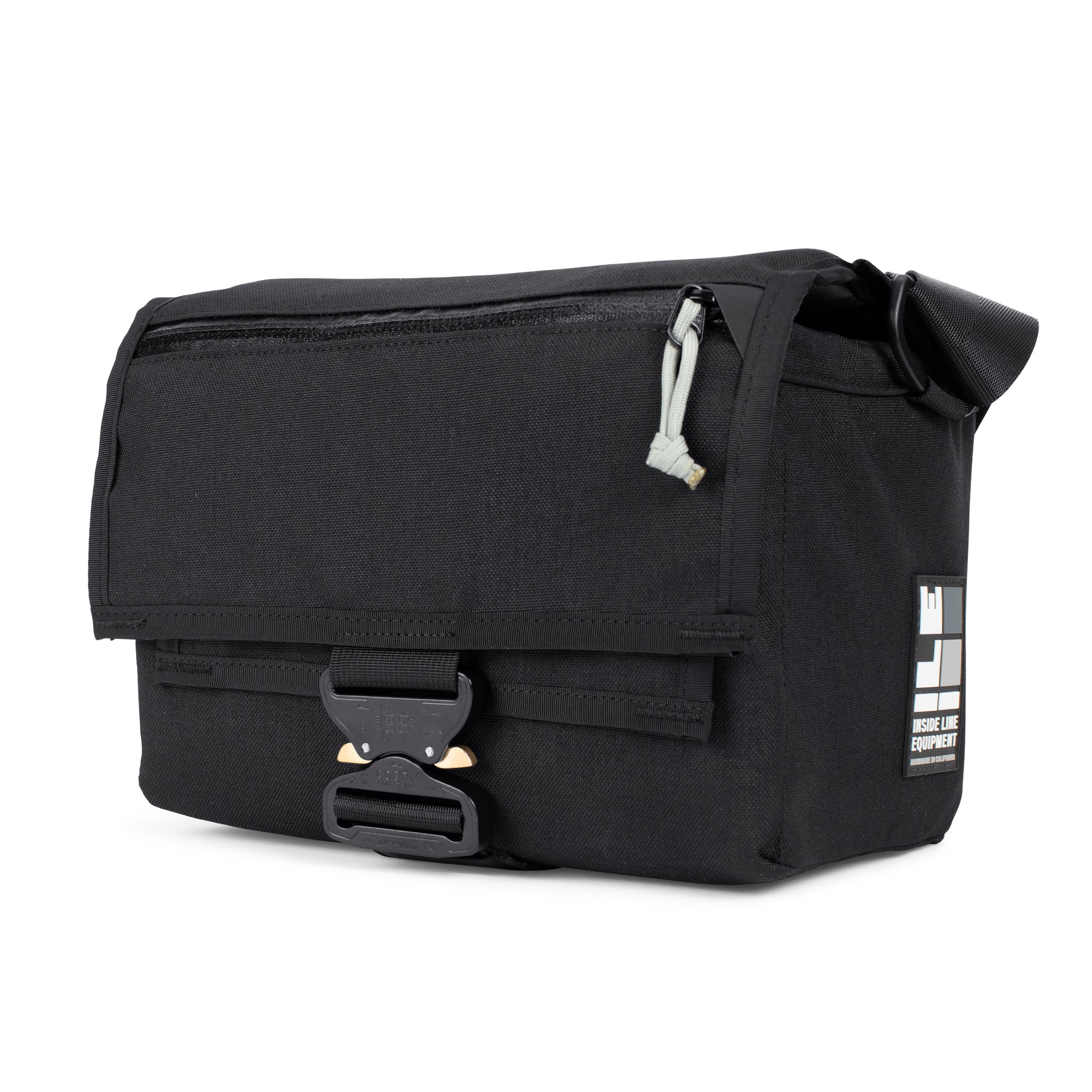 Black Cordura handmade camera bag - weatherproof - adjustable velcro dividers - mirrorless camera - DSLR lens - travel camera padded bag - XPAC - made in USA