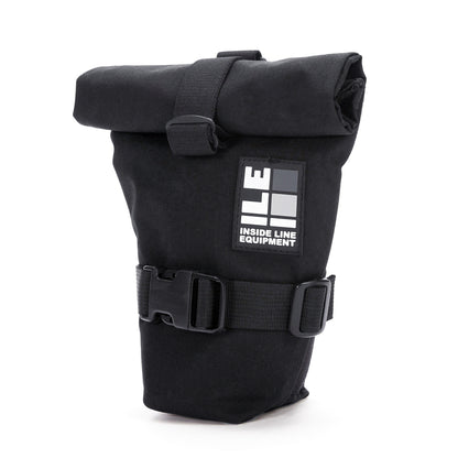 roll-top bike seat bag - Handmade Waterproof Bike Bag - XPac - under seat mount - bike tool bag - cycling road bike bag - Made in USA