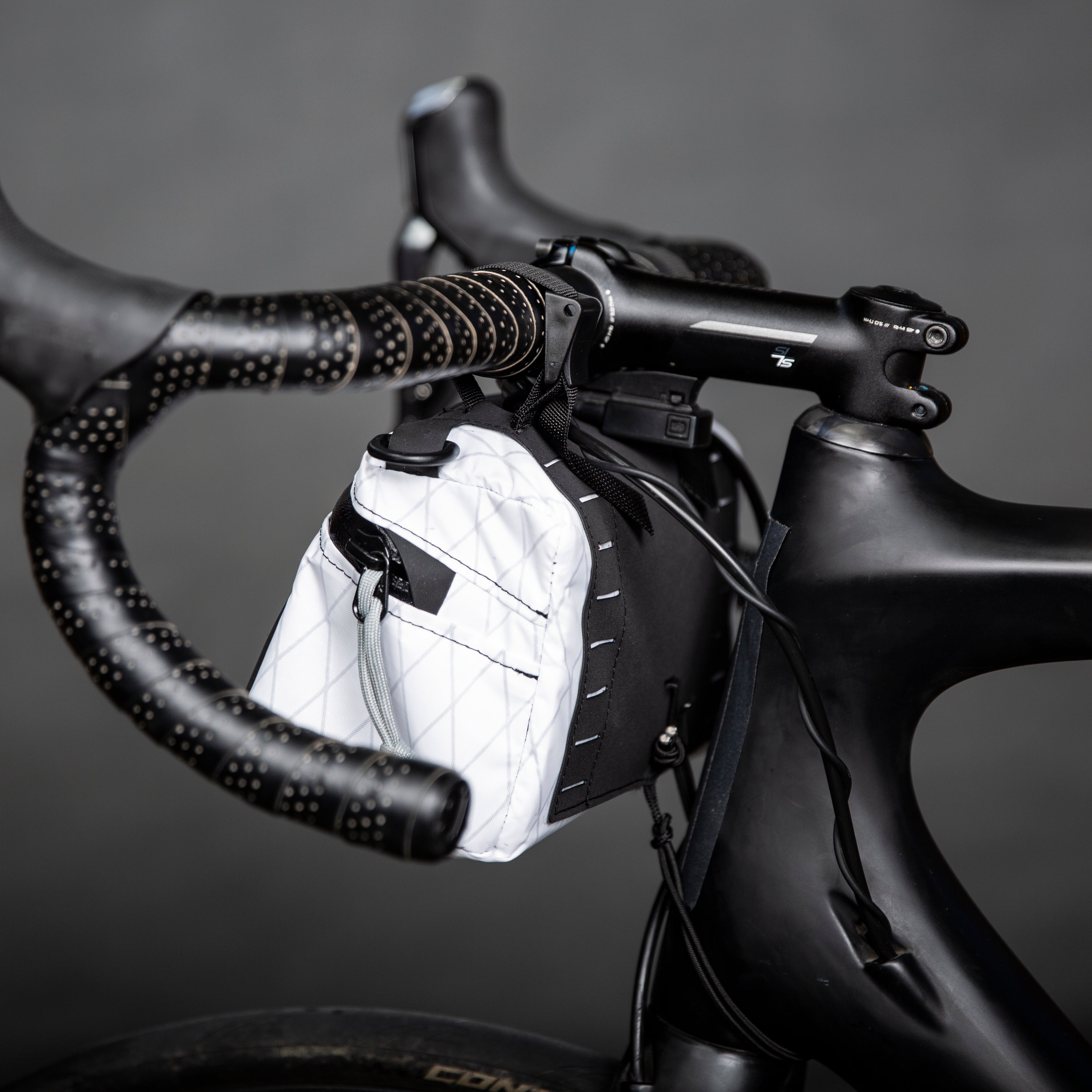 Pilot Bar Bag - Weatherproof Bicycle Handlebar Bag - XPac - Waxed Canvas - Cordura - Adjustable Harness System - 2.6L Cycling Bag - Handmade in USA
