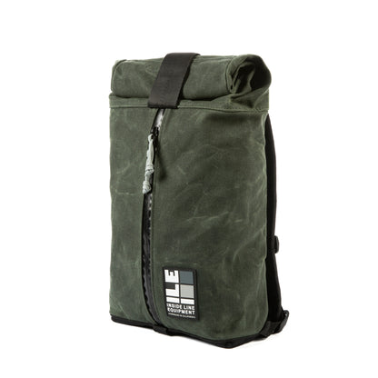 8L small backpack - Lightweight Backpack - hiking day pack - XPAC - Water-resistant Roll-Top - hydration sleeve - waterproof YKK zipper - Made in California