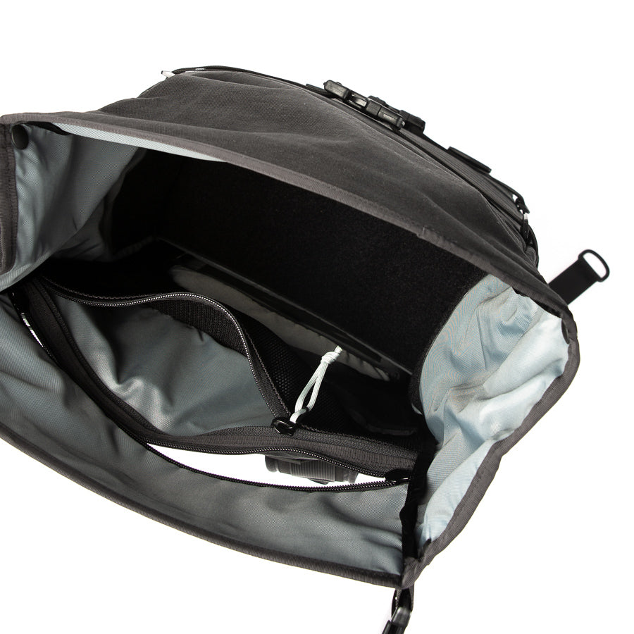  handmade camera backpack - YKK zippers - adjustable velcro dividers - TPU liner - XPAC - made in USA